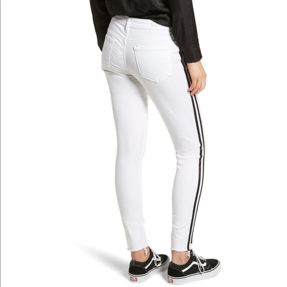 Articles of society white racer with satin stations women size 25 like new ❤️🔥 - Picture 3 of 14